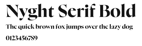 Nyght Serif Bold Preview