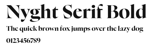 Nyght Serif Bold Preview