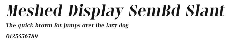Meshed Display SemBd Slant Preview