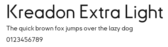 Kreadon Extra Light Preview