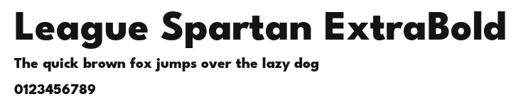 League Spartan ExtraBold Preview