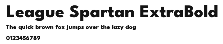 League Spartan ExtraBold Preview