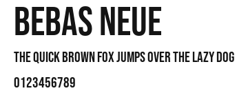 Bebas Neue Preview