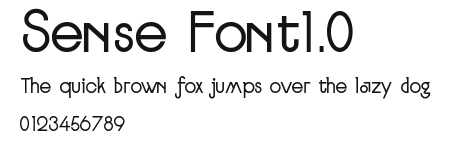 Sense Font1.0 Preview