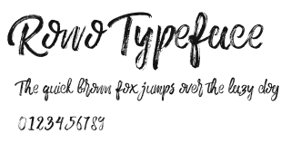 Rowo Typeface Preview