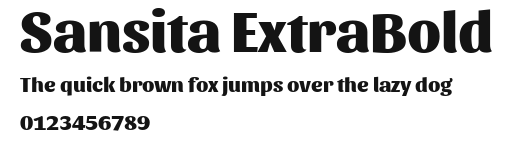 Sansita ExtraBold Preview