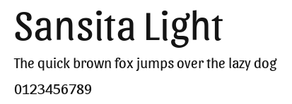 Sansita Light Preview