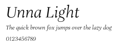 Unna Light Preview