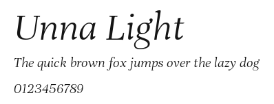Unna Light Preview