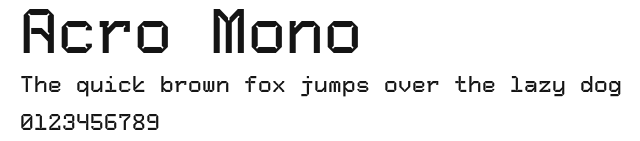 Acro Mono Preview