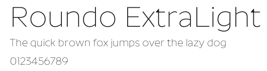 Roundo ExtraLight Preview