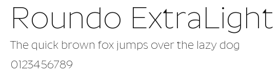 Roundo ExtraLight Preview