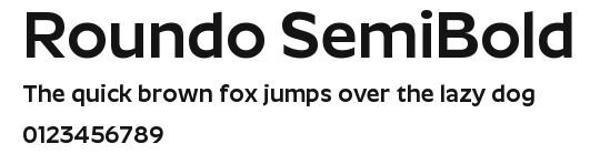 Roundo SemiBold Preview