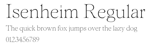 Isenheim Regular Preview