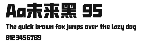 Aa未来黑 95 Preview