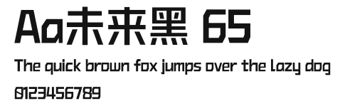 Aa未来黑 65 Preview
