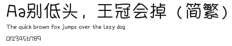 Aa别低头，王冠会掉（简繁） Preview