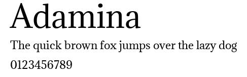 Adamina.ttf