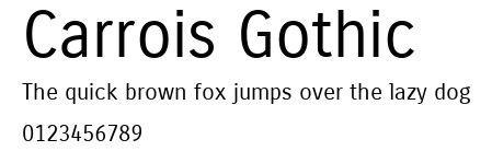 Carrois Gothic.ttf