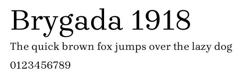 Brygada 1918.ttf