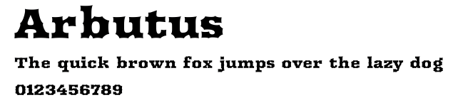 Arbutus.ttf