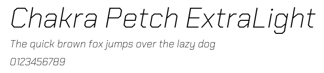 Chakra Petch ExtraLight.ttf