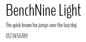 BenchNine Light.ttf