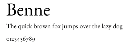 Benne.ttf