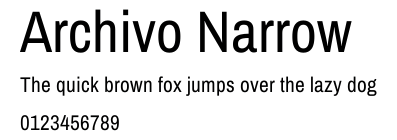 Archivo Narrow.ttf