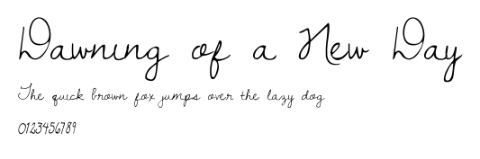 Dawning of a New Day.ttf