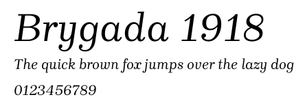 Brygada 1918.ttf