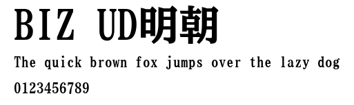 BIZ UD明朝.ttf