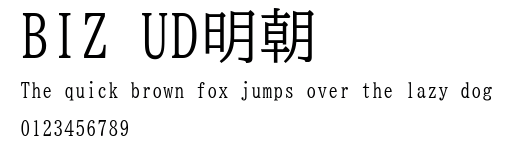 BIZ UD明朝.ttf