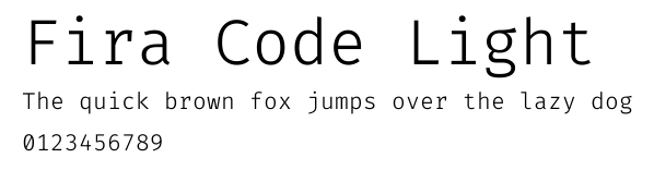 Fira Code Light.ttf