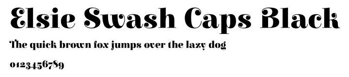 Elsie Swash Caps Black.ttf