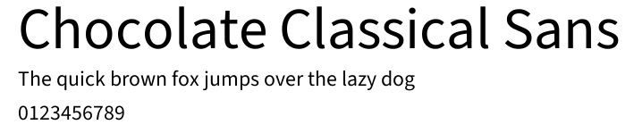 Chocolate Classical Sans.ttf