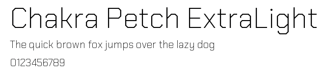 Chakra Petch ExtraLight.ttf