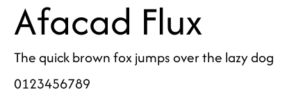 Afacad Flux.ttf