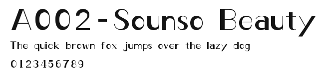 A002-Sounso Beauty.ttf
