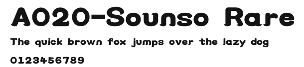 A020-Sounso Rare.ttf