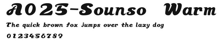 A025-Sounso Warm.ttf