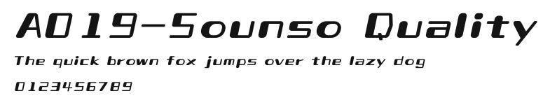 A019-Sounso Quality.ttf